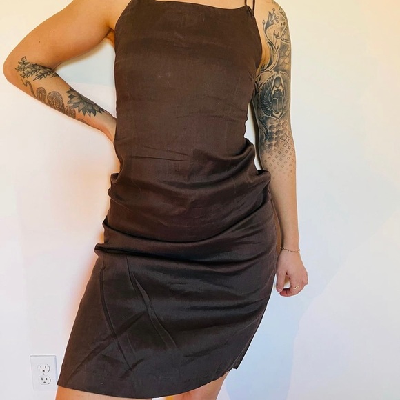 Beautiful 100% Linen Bodycon Midi - Picture 3 of 5